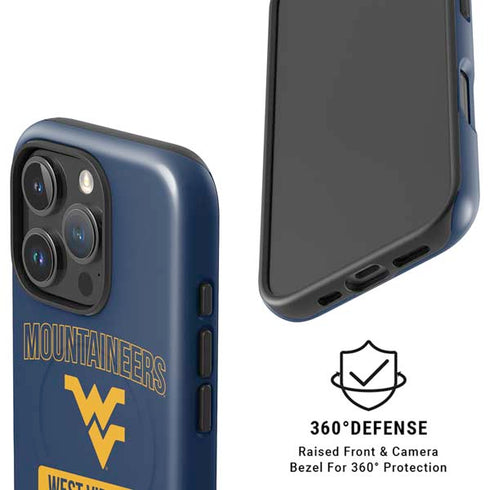 West Virginia University Mountaineers Logo iPhone 16 Pro Magsafe Impact Case